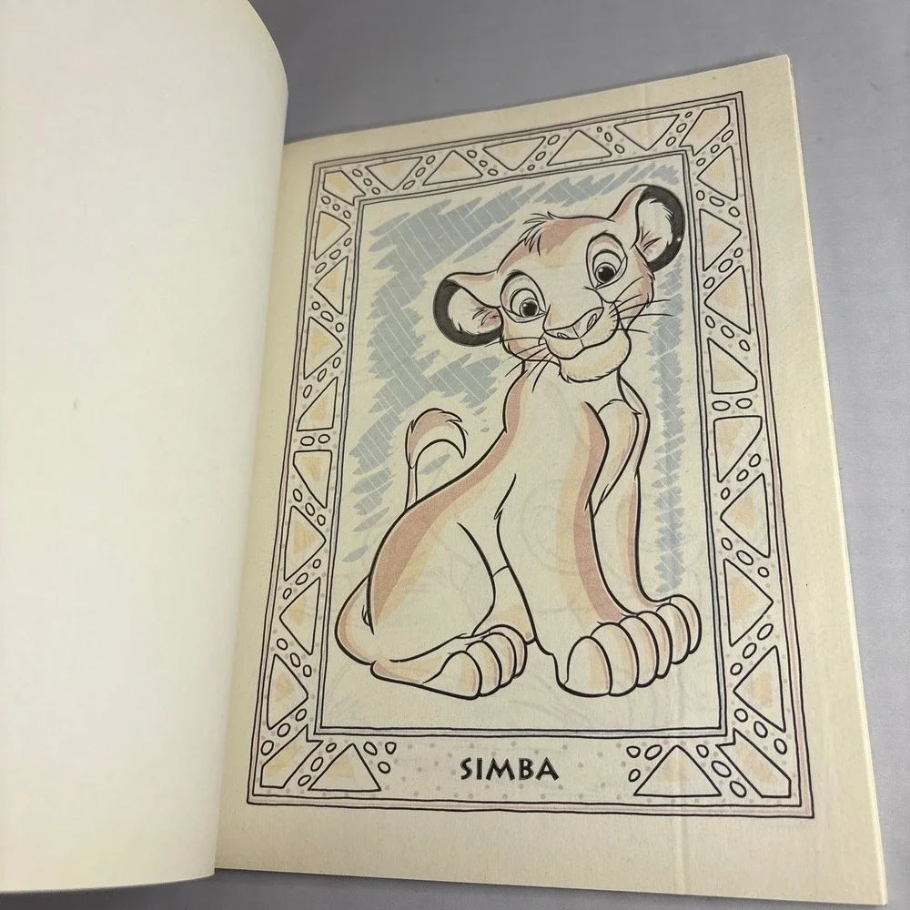 Disney The Lion King Golden Giant Paint‎ With Water Activity Book 1994 New